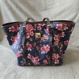Dooney & Bourke East/West Cabbage Rose coated canvas tote bag
